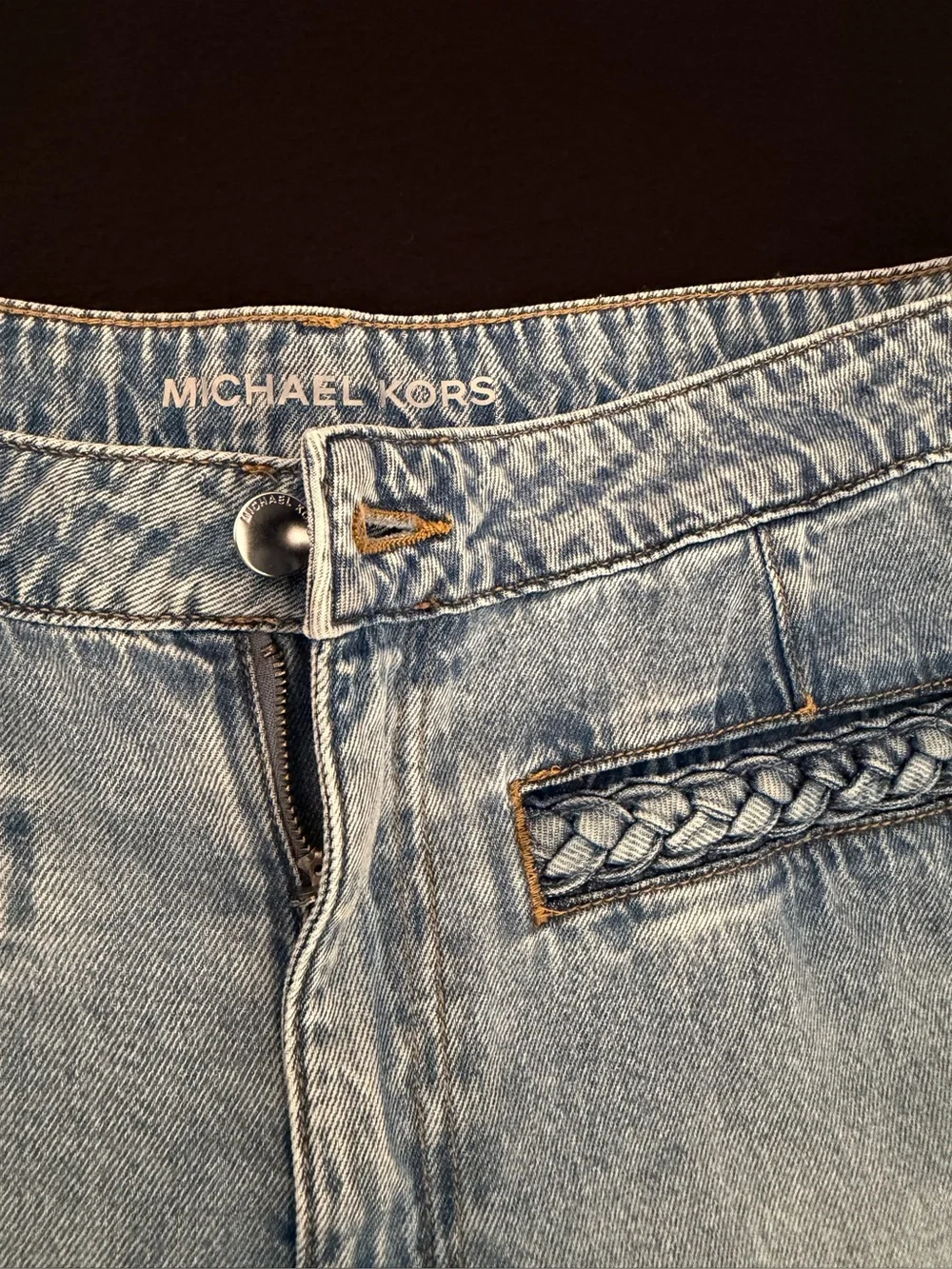 Michael Kors Selma Crop Wide Leg Jeans Women’s High Rise Size 12P NWT